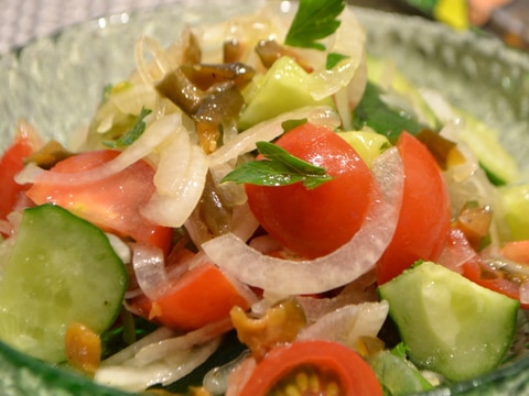 ＊こつぶキューちゃんde新玉ねぎと野菜のマリネ＊